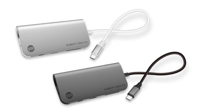 ALMIGHTY DOCK C3(上からシルバー、スペースグレイ)