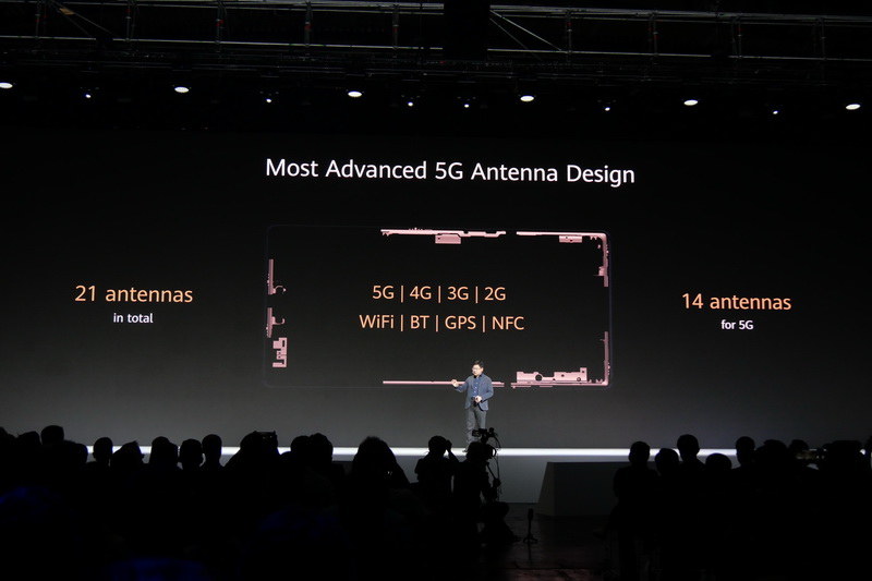 Mate 30 Pro 5Gでは14個の5G用アンテナを搭載