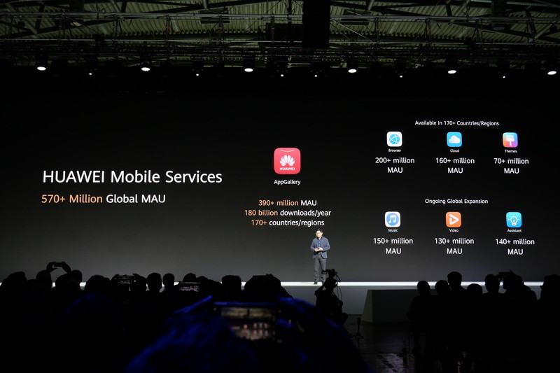 「Huawei Mobile Services(HMS)」というエコシステムを今後発展させていくと表明