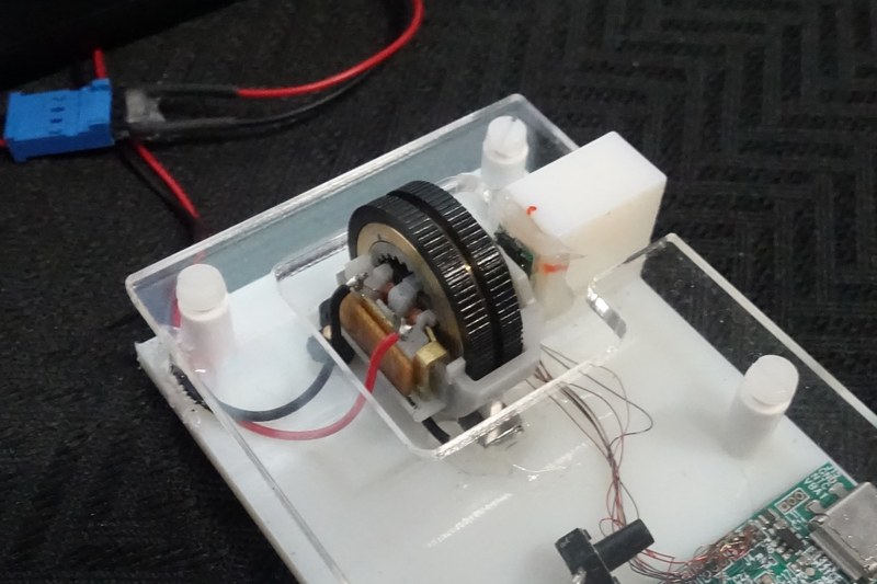 MX Master 3のホイールの試作品。動作確認もできた