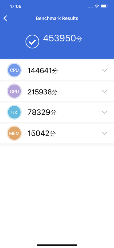 Antutu Benchmark/453,950(3位)