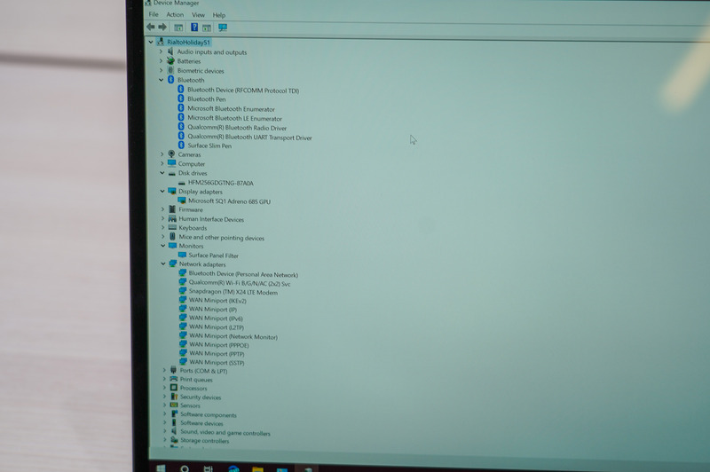 デバイスマネージャーの表示