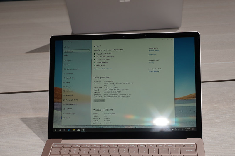 13.5型のCPUはIce Lakeな第10世代Coreプロセッサ