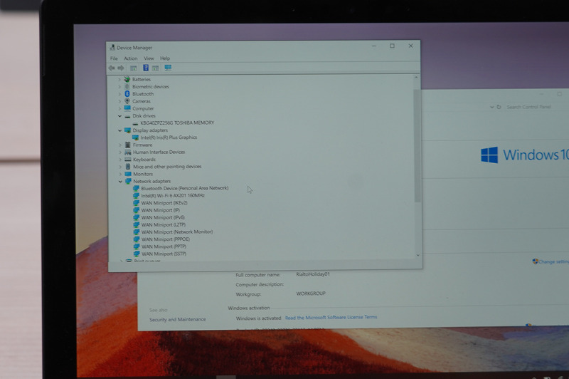デバイスマネージャー、Wi-Fi 6対応