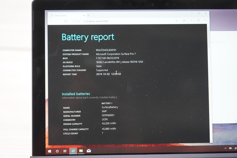 バッテリの容量は43Wh