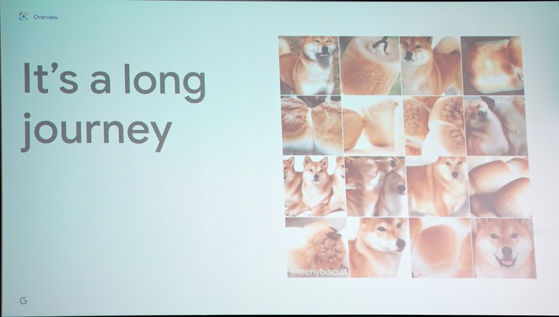 柴犬と焼いたマシュマロ。これらの一見すると見間違えてしまいそうな画像でも、Google レンズは高い精度で対象物を判定できるように研鑽を積んでいる