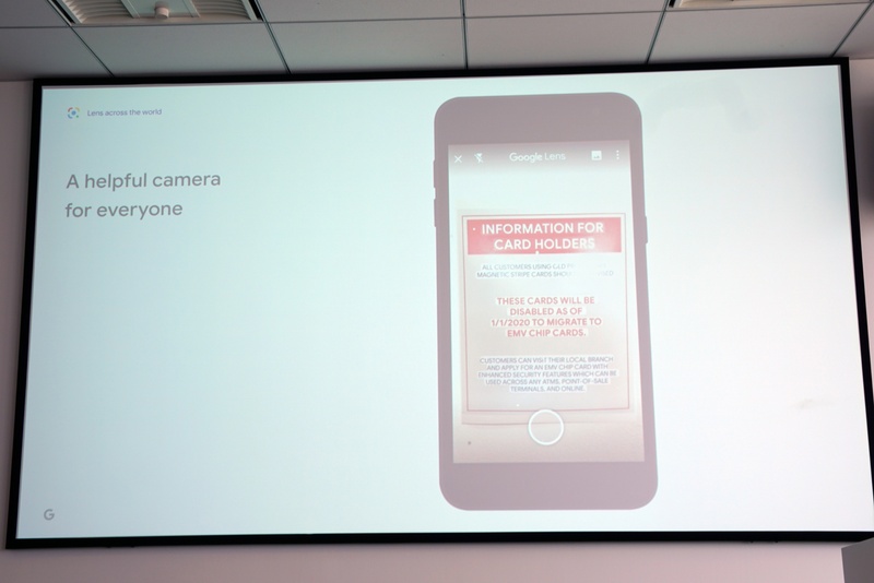 5,000円程度のローエンドスマートフォンでもGoogle レンズが提供されている。Android Goでは性能的な負担の小さいテキスト検出のみ利用可能にしている