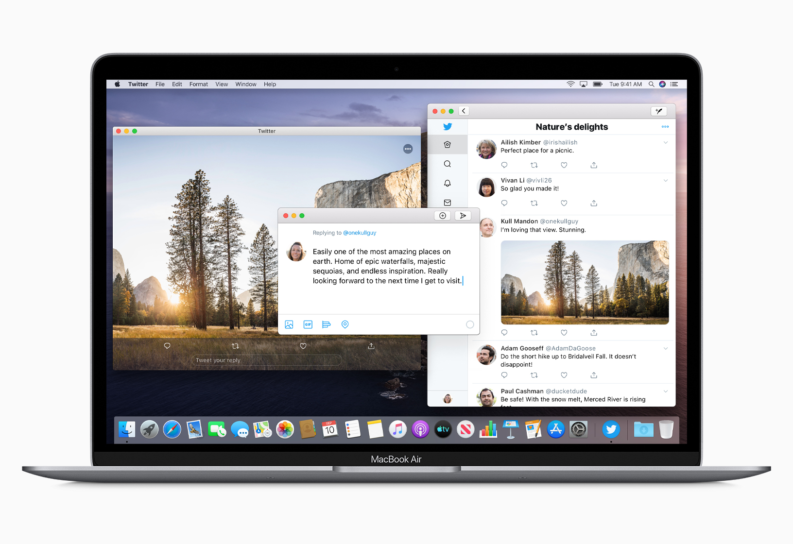 CatalystでiPad用TwitterアプリがmacOS上で動作