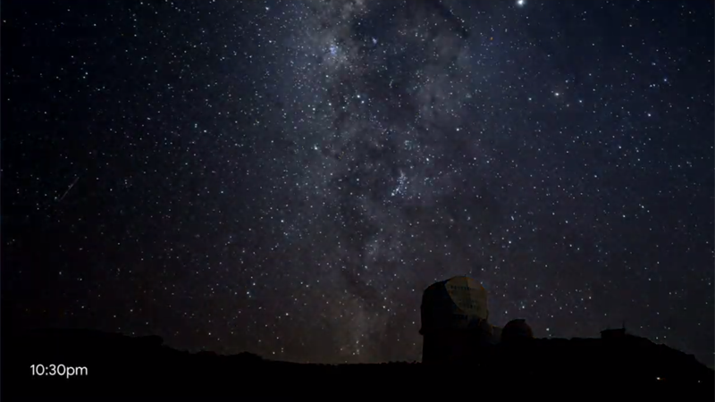 夜空の星も撮影可能
