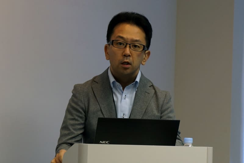 NEC 第一官公ソリューション事業部 初中等・教育産業マーケット担当部長の田畑太嗣氏