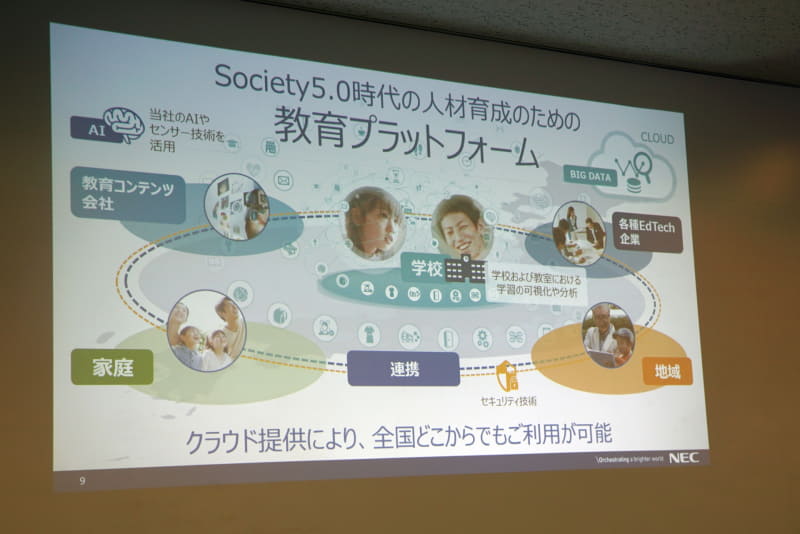 NECが構想する教育プラットフォーム
