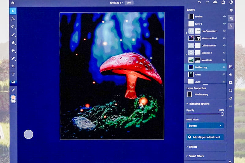 Photoshop for iPadのデモ