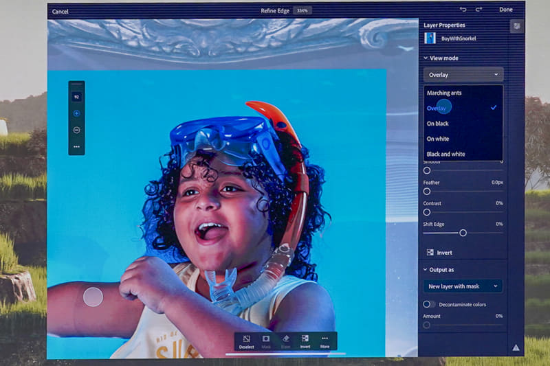 Photoshop for iPadのデモ