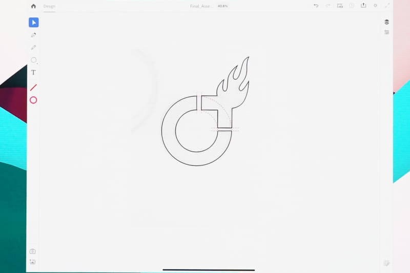 Illustrator for iPadのデモ