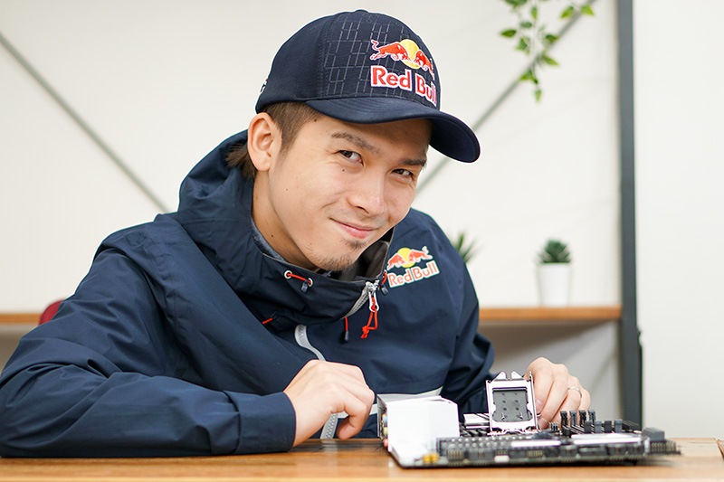 蓋を開けたところ