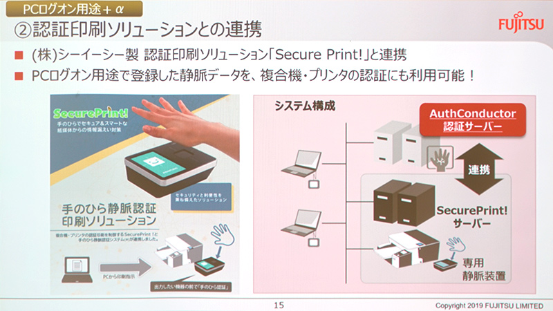 認証印刷ソリューションとの連携