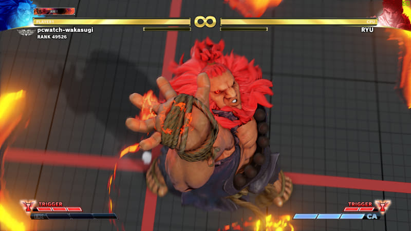 ストリートファイターVアーケードエディション。フルHD解像度で画質設定は最高にし、60fpsで動作。©CAPCOM U.S.A., INC. 2016, 2018 ALL RIGHTS RESERVED.