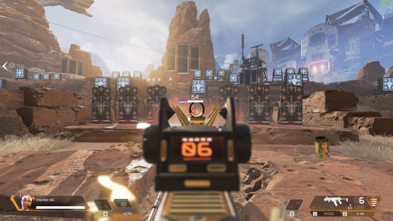 Apex Legendsは、フルHD解像度、高画質設定にて140fps前後で動作。© 2019 Electronic Arts Inc.