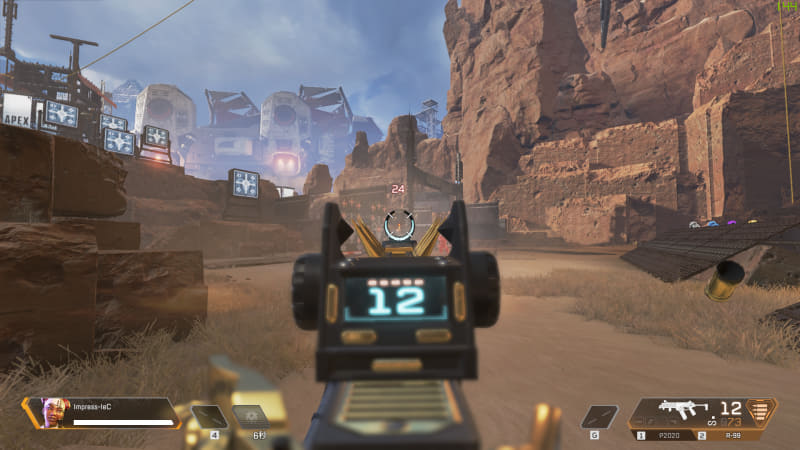 Apex Legendsは、フルHD解像度、高画質設定にて140fps前後で動作。© 2019 Electronic Arts Inc.