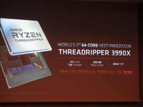AMD Ryzen Threadripper 3990X CPU 動作未確認 AMD Ryzen Threadripper