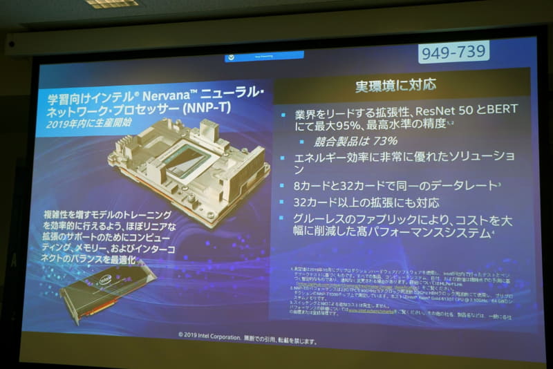 クラウド/サーバーでの学習向けアクセラレータのNNP-T