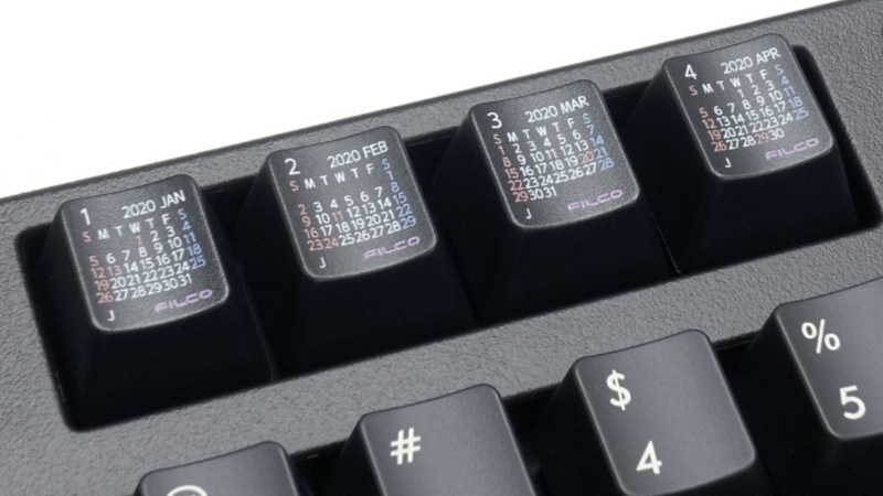 FILCO Calendar Keycap Set 2020