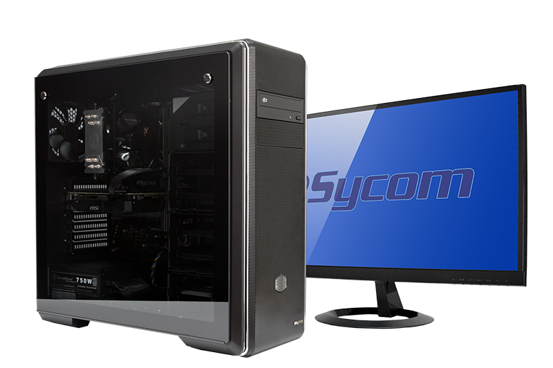 <a href="https://www.sycom.co.jp/custom/model?no=000622" class="n" target="_blank">サイコム「G-Master Spear Z390」</a>。インテル® Core™ i7-9700K、メモリ16GB、GeForce RTX 2060 SUPER、Intel 660p NVMe SSD 512GBを搭載