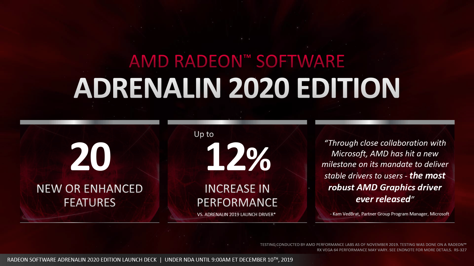 20の新機能/機能拡張と最大12%の性能改善、過去最高の安定性