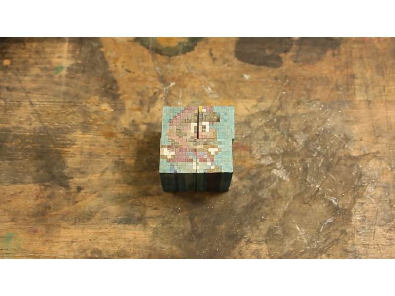 ドット絵は細かいブロックを接着することで表現