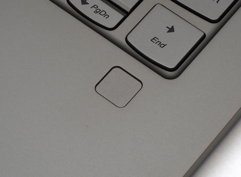 指紋認証センサーを搭載