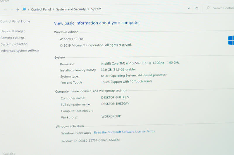 Ice Lakeの第10世代Coreプロセッサ、メモリ32GB、ストレージ2TBという選択が可能に