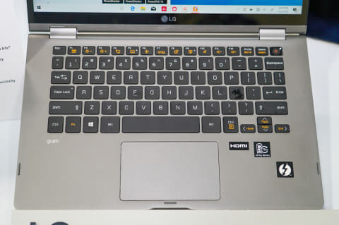 イベントレポート】LG、大容量バッテリ搭載なのに軽量な14型2in1「LG