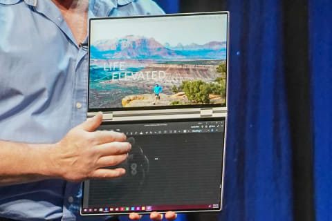 イベントレポート】Intel、2画面コンセプトPC「Dell Concept Duet」を
