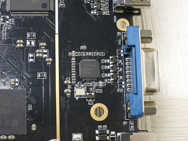 Analogix製のDisplayPort 1.2→アナログRGBコンバータの「ANX9833」