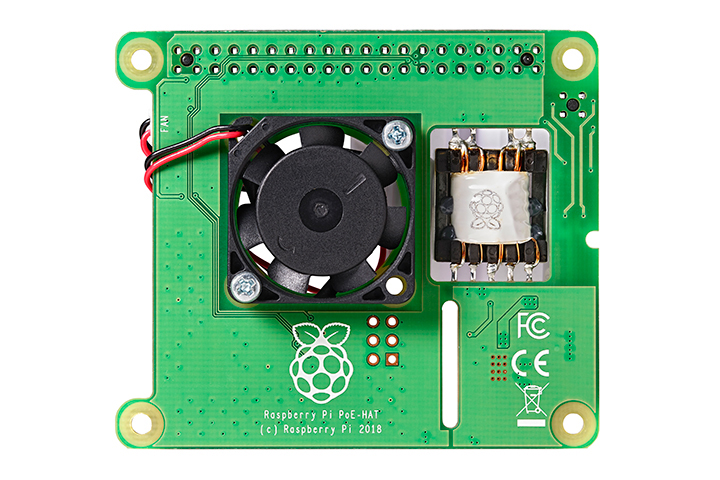 Raspberry Pi用PoEアドオンボード(UD-RPPOE)