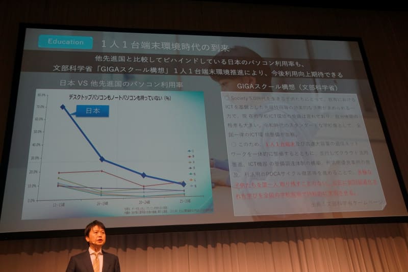 文部科学省では児童のPC所持率向上を推進