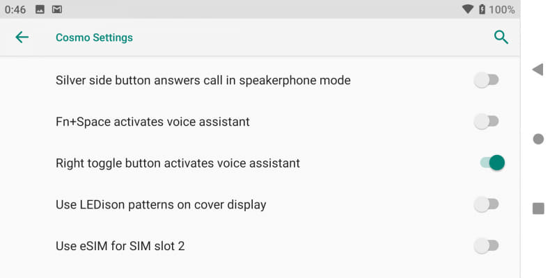 設定/Cosomo Settings(2/3)