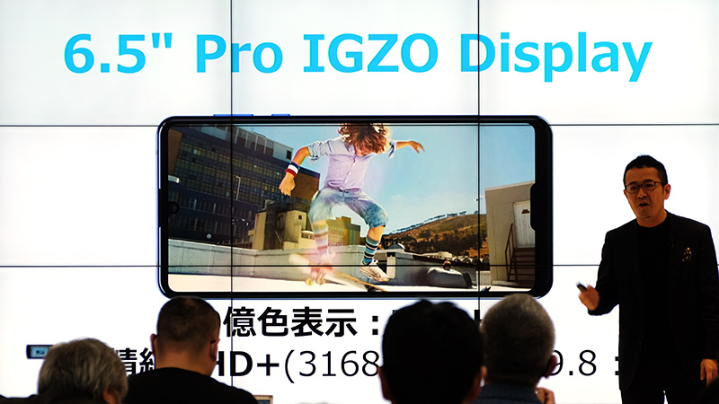 6.5型IGZOパネル