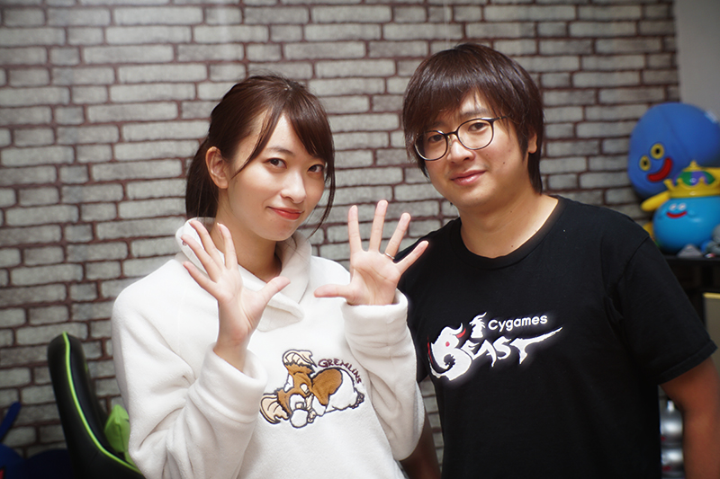 ふ～どさんと倉持由香さん。自宅にて