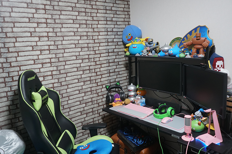 PCゲームのプレイ&配信デスク周り