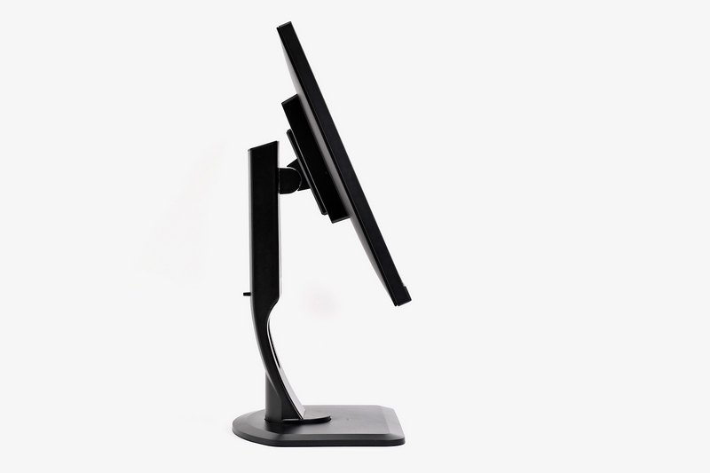 チルト角度調節は下5度～上22度の範囲で調節可能