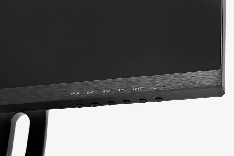 操作ボタンはディスプレイ下部に横並びで配置