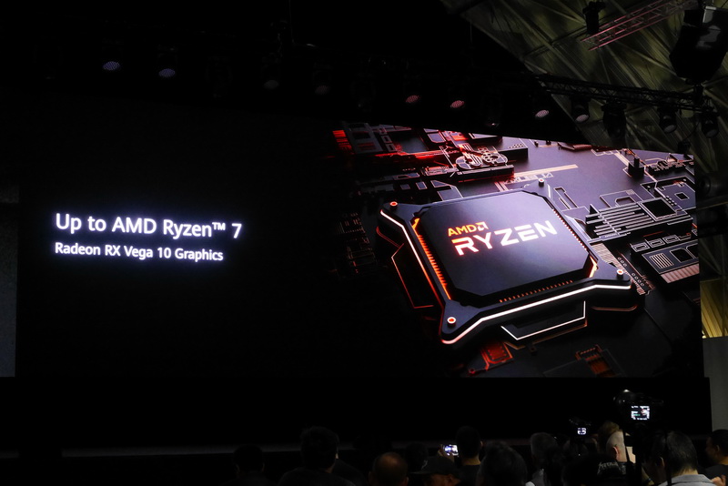 AMD製CPU搭載モデルでは、Ryzen 7まで搭載可能