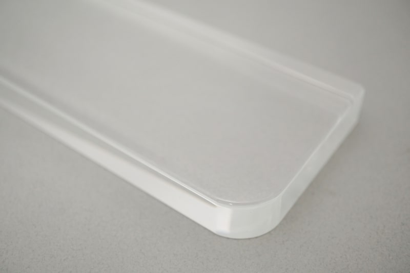 アクリル製パームレスト(CP-HHK)は透明感がなかなか美しい