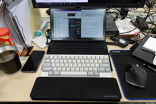 会社での机の状態