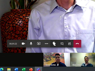 手のマークが挙手ボタン、これを押して主催者にしゃべりたいことをアピールする