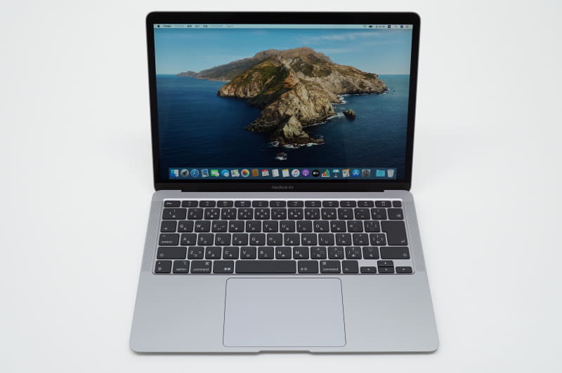 天板を開いた状態の正面