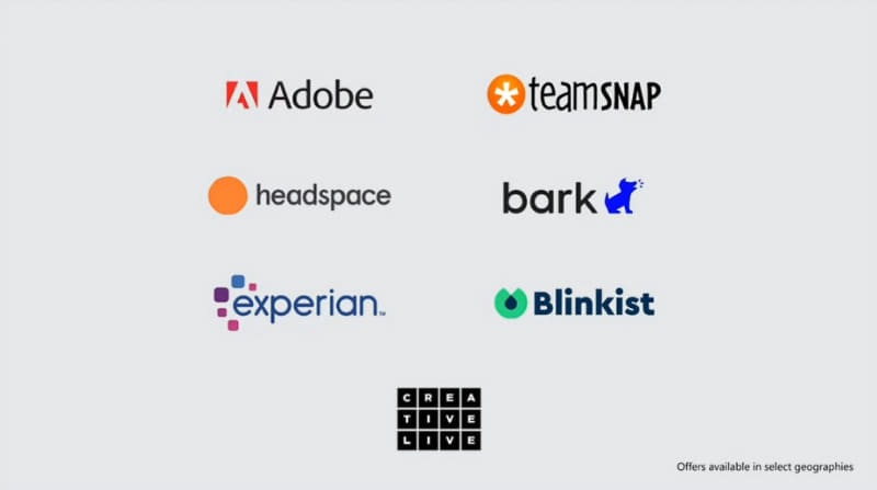 サードパーティが提供する特典