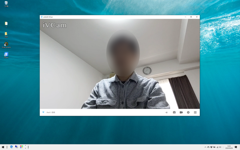 無事に起動した。ちなみにスマートフォン側にも同じ画面が表示される
