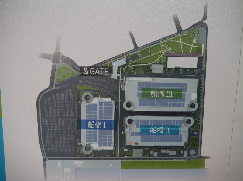 一番奥にあるのがMFLP船橋II。現在、MFLP船橋IIIを建設中だ